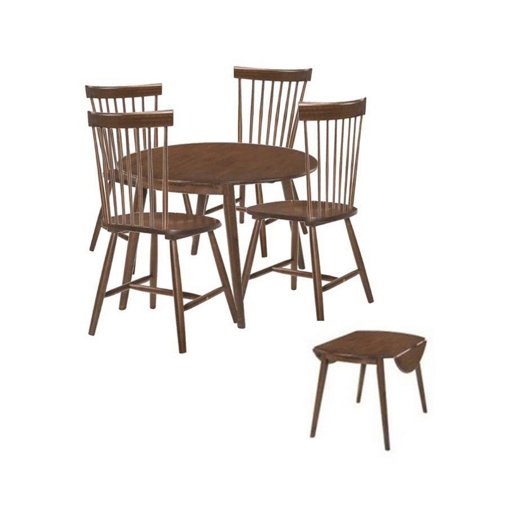 Set comedor mesa y sillas de madera 5 pzas - Mesas