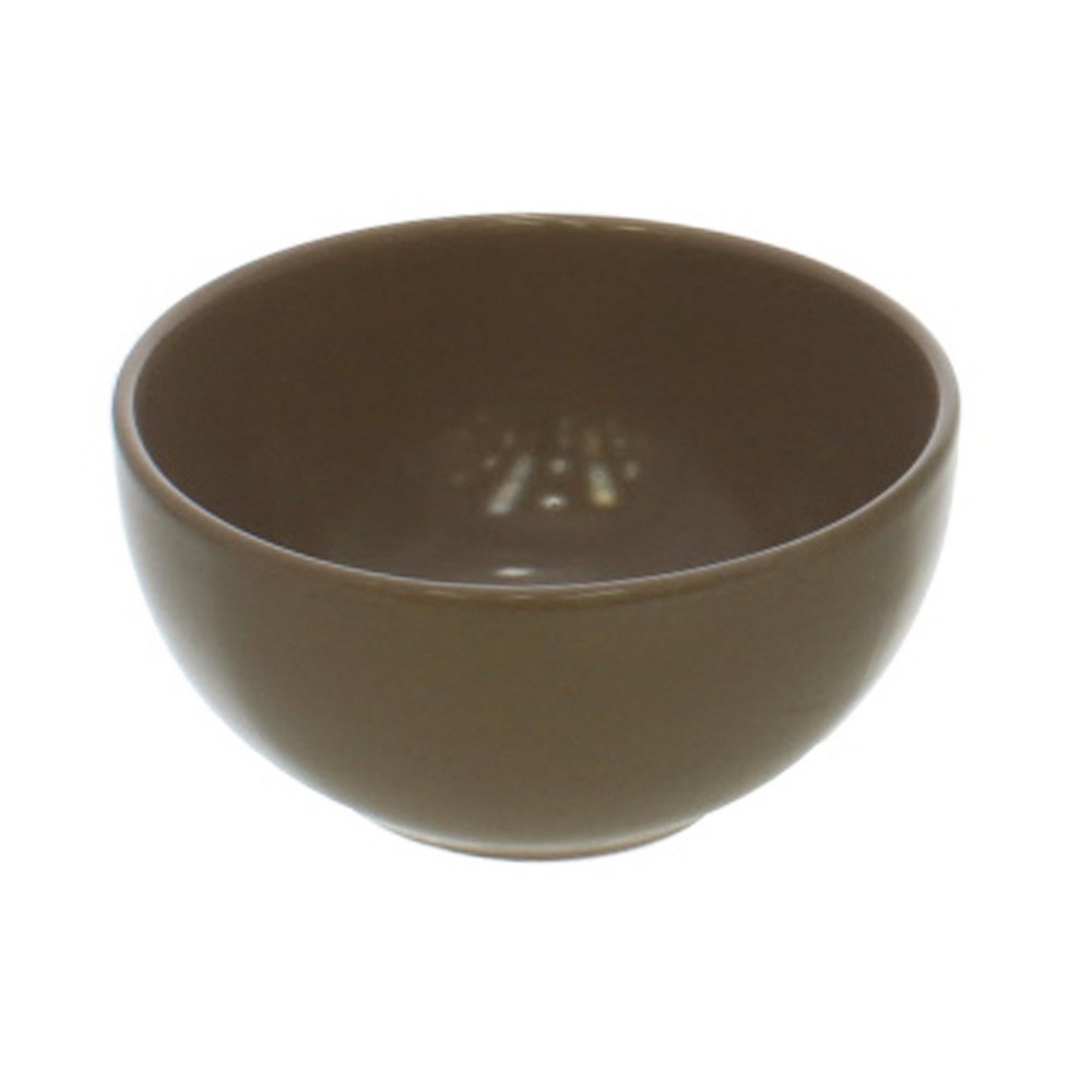Plato sopero de porcelana gris verde