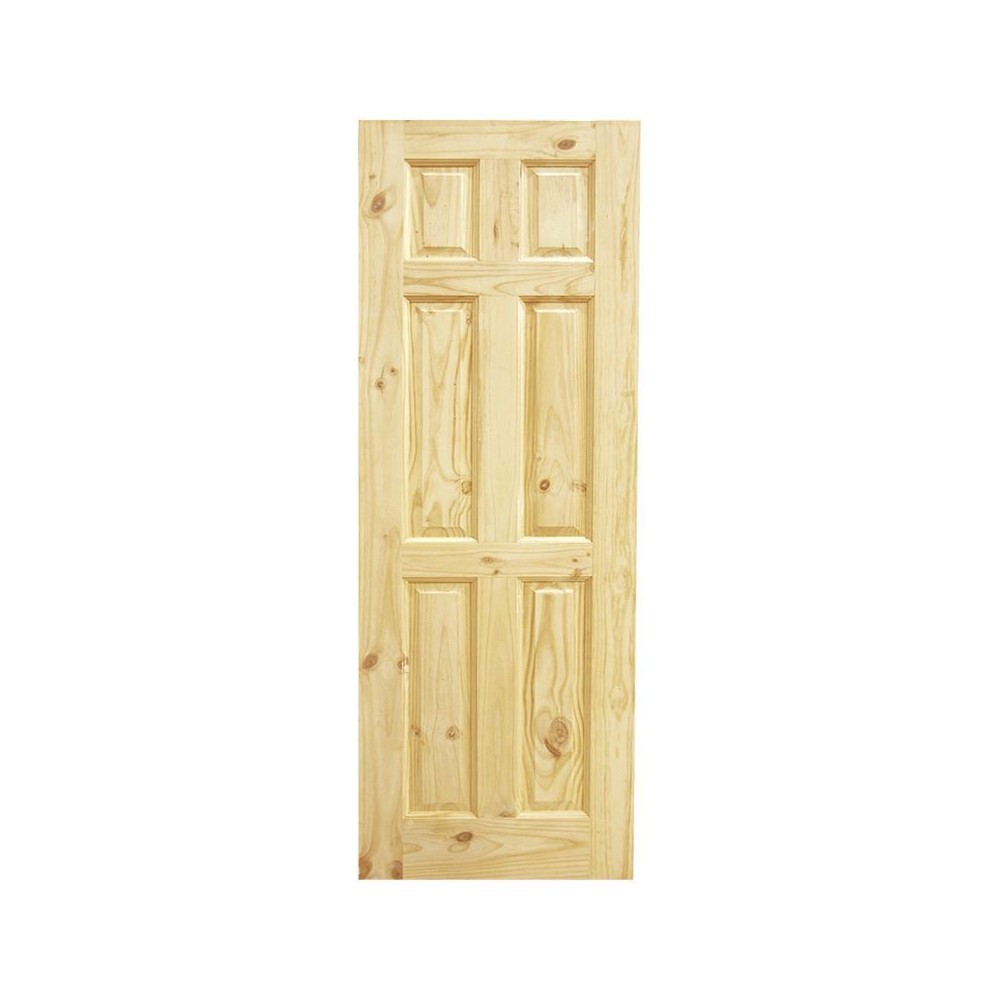 Puerta pino 6 tableros75x210cm