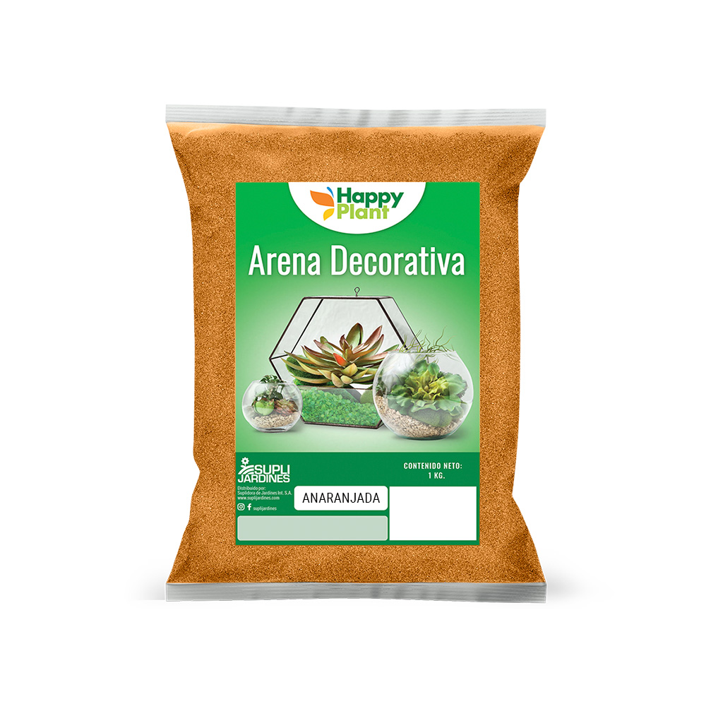 Arena decorativa para jardines anaranjado 1 kg