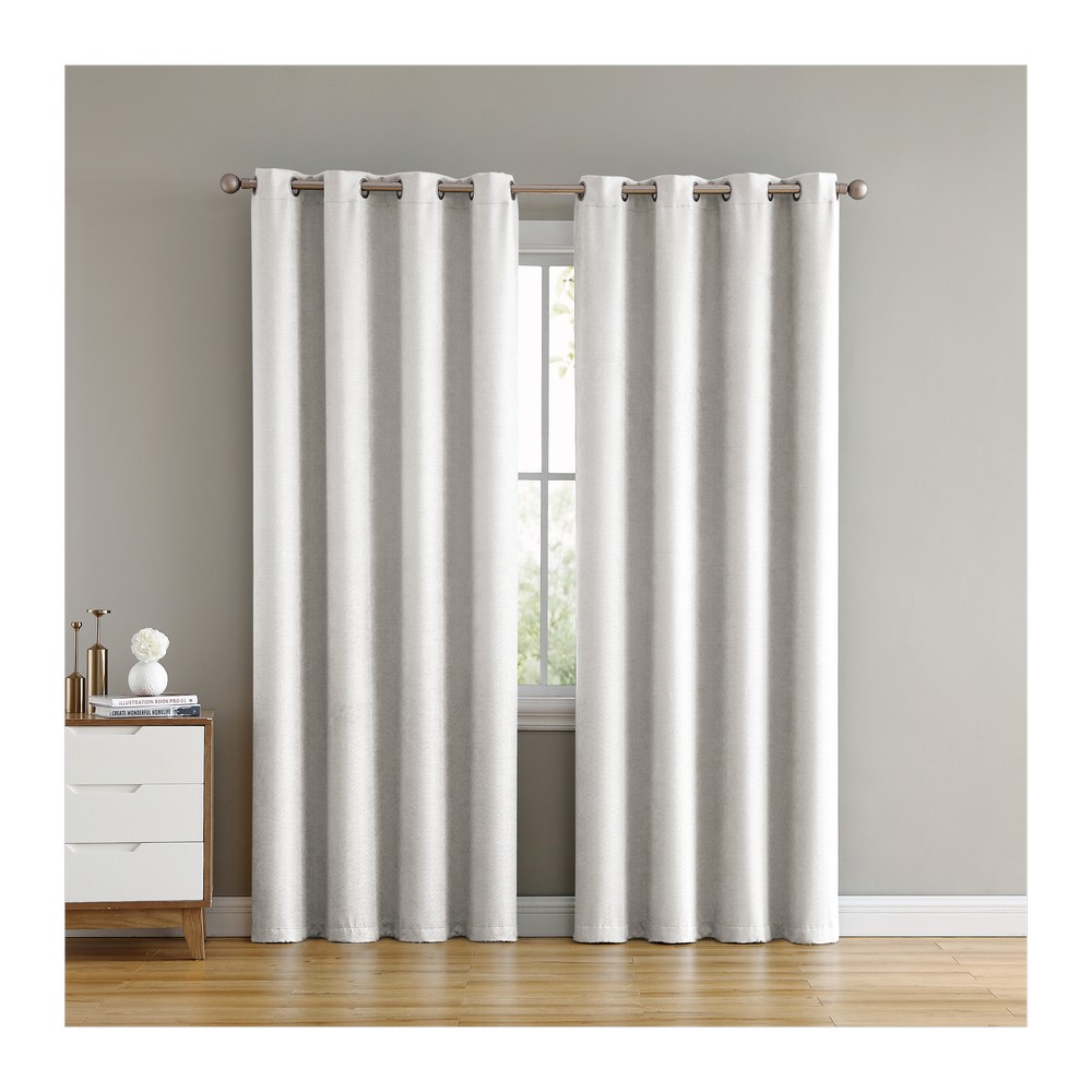 Cortina para ventana blackout marco blando de 139x228 cm