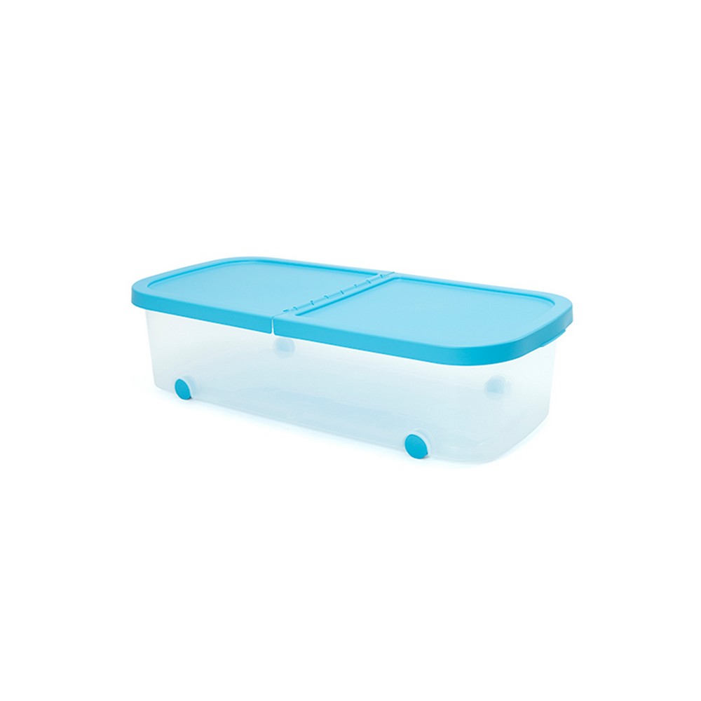 Caja organizadora plastica con rodos 62x43x38cm