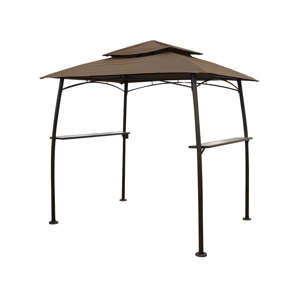 Gazebo para barbacoa con luz