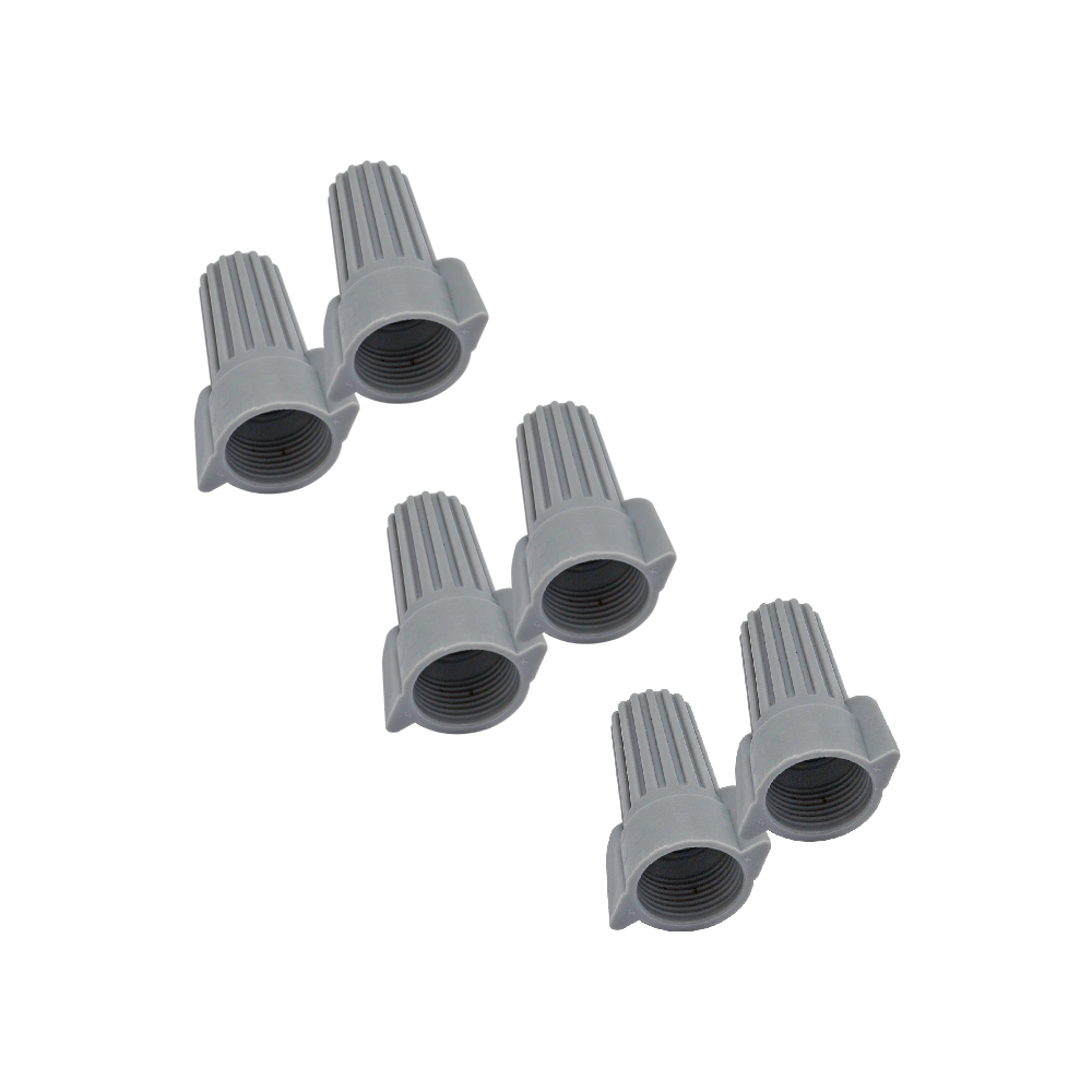 Conectores para cable s/6 grises eagle