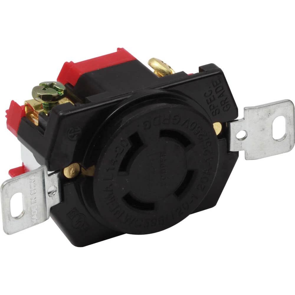 Tomacorriente linea de seguridad 20 a-125v/250v 3p 4w eagle