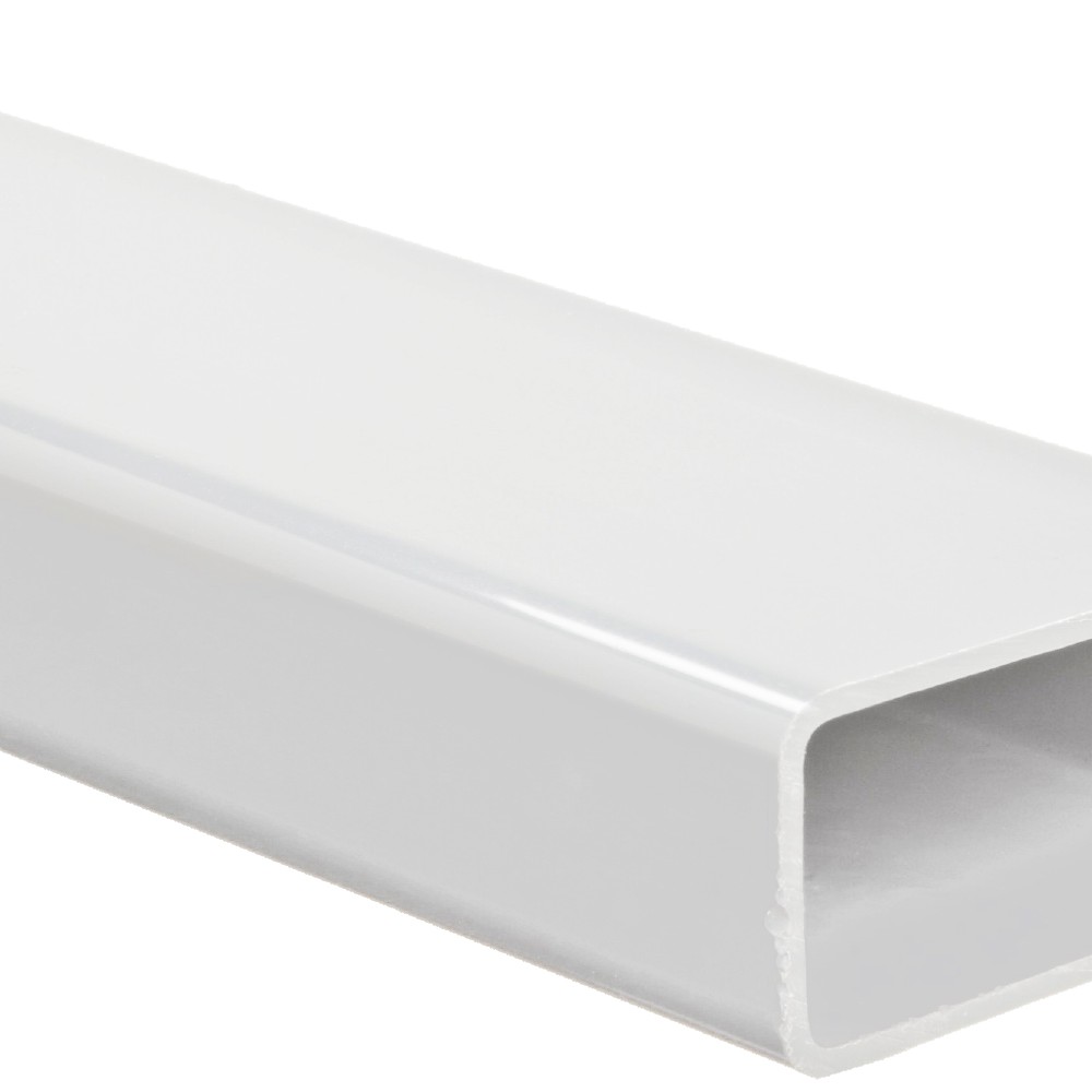Tubo bajante rectangular para canoa clasica 2 x 4 pulg x 3 mts