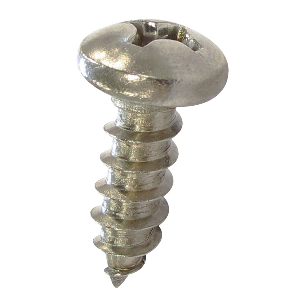 Tornillo metal cabeza redonda phillips inoxidable 10 x 1