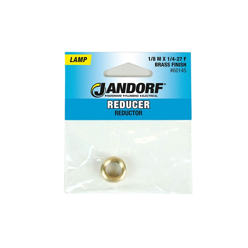 Reductor 1-8mx1-4 pulg para niple de lampara brass finish