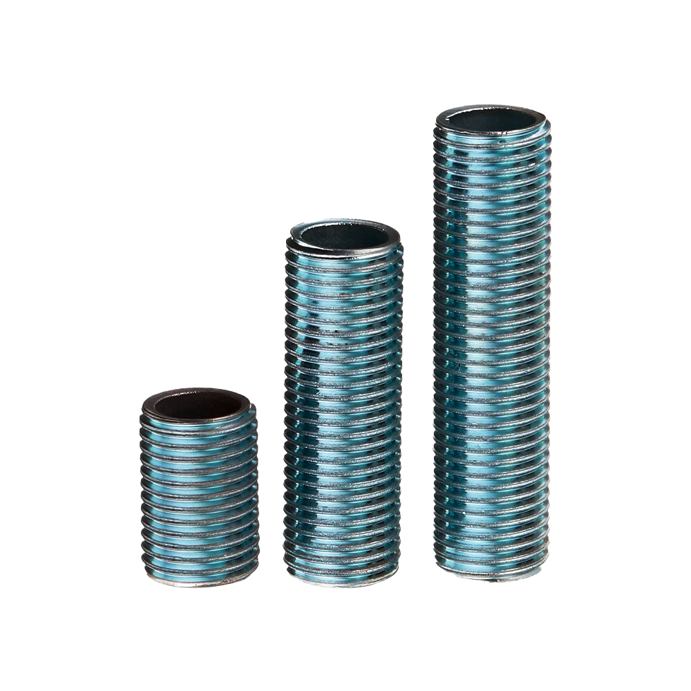 Niple para lampara de 1-4 pulg zinc plated