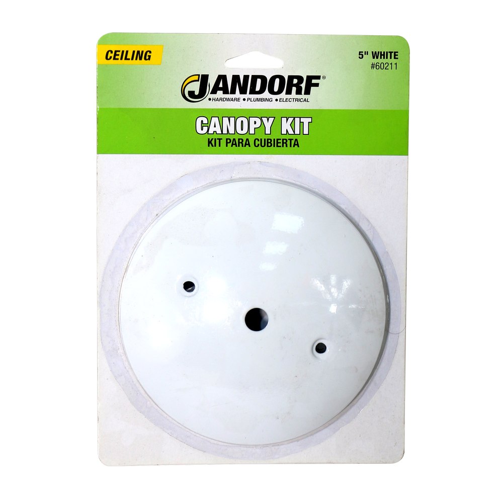 Rosetón para lámpara de techo 5 pulg (127 mm) blanco moderno
