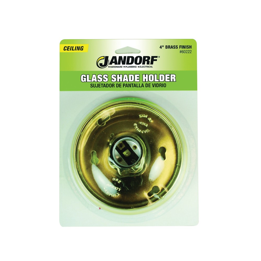 Soportee para difusor de vidrio 4 pulg brass finish