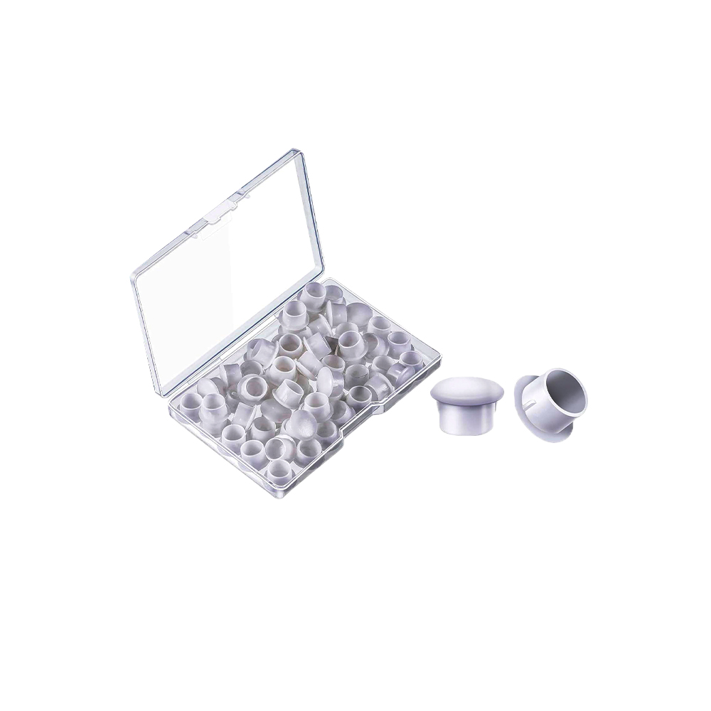 Tapon de bloqueo para niple 1/8 pulg plastico blanco