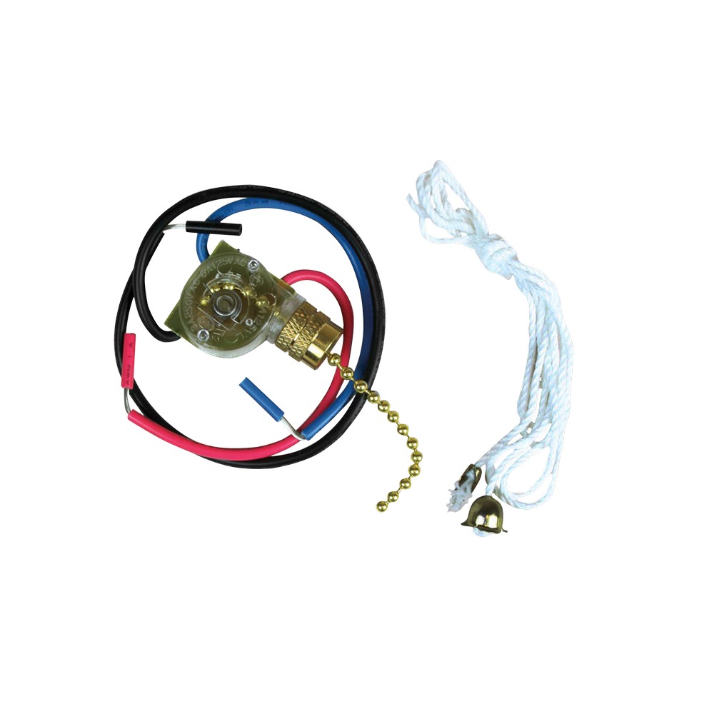Interruptor de cadena 3 vias para luces de ventilador
