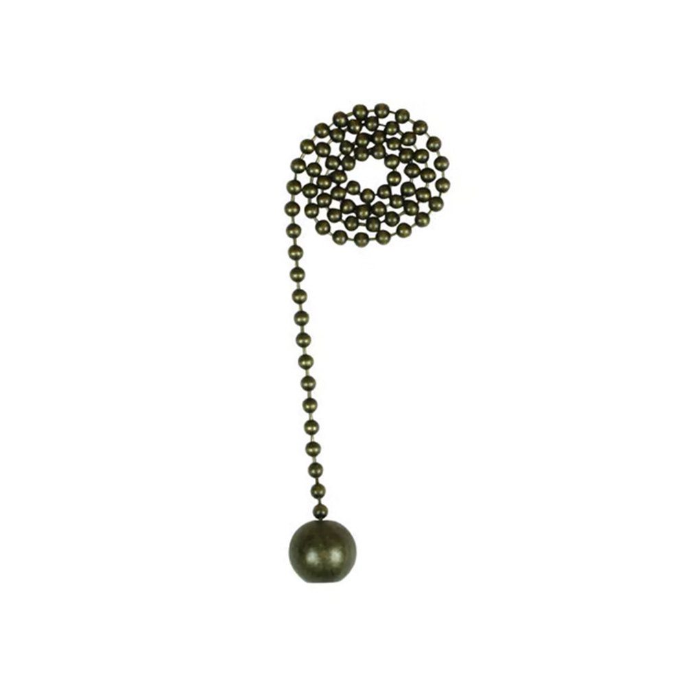 Cadena de bola para ventilador antique brass