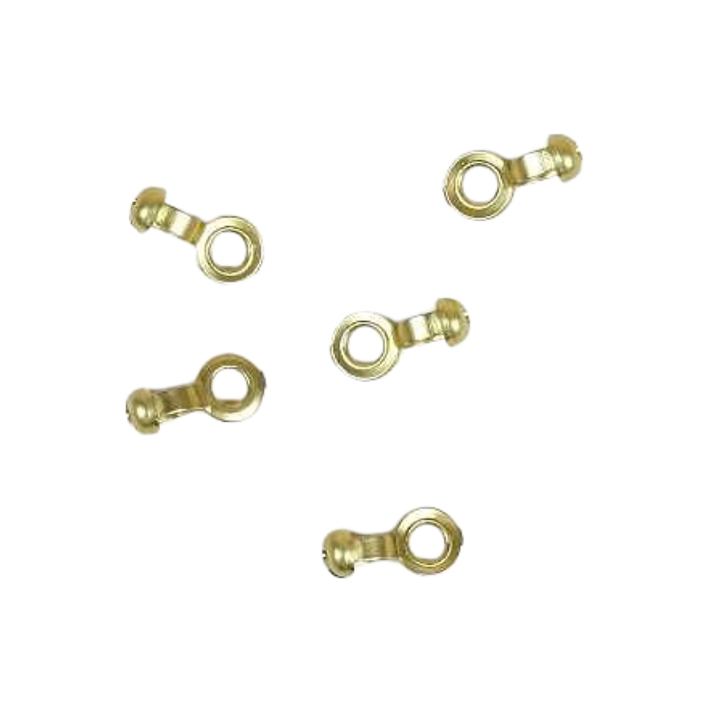 Set de acoples para cadena de bola # 6 brass 5 unidades