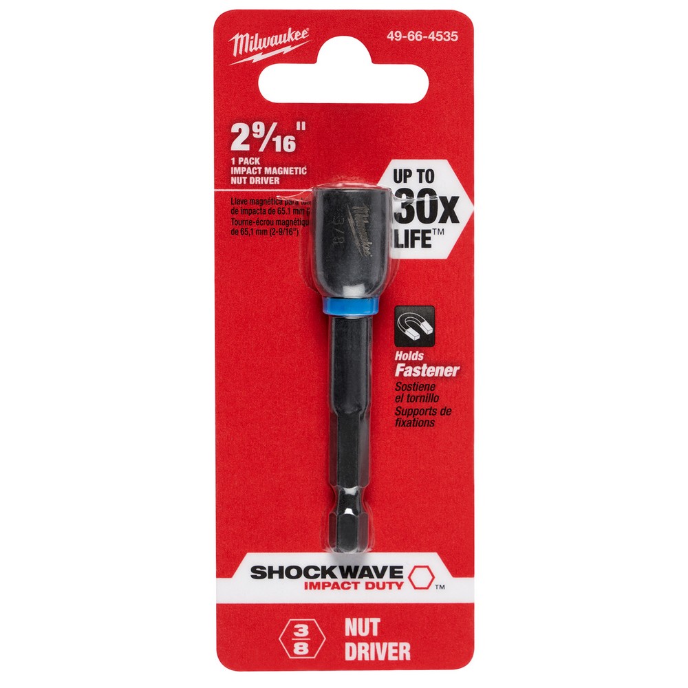 Punta impacto 3/8 pulg magnetica 2-9/16 pulg