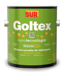 Pintura satinada goltex galon base trasnparente