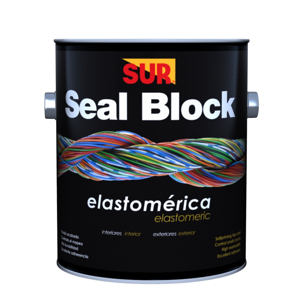 Pintura mate acrilica seal block blanco gal
