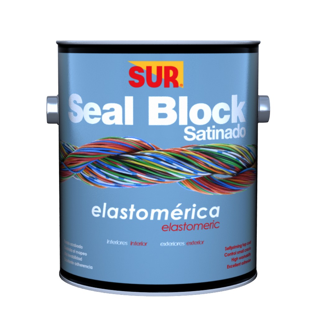 Pintura satinada acrilica seal block gal
