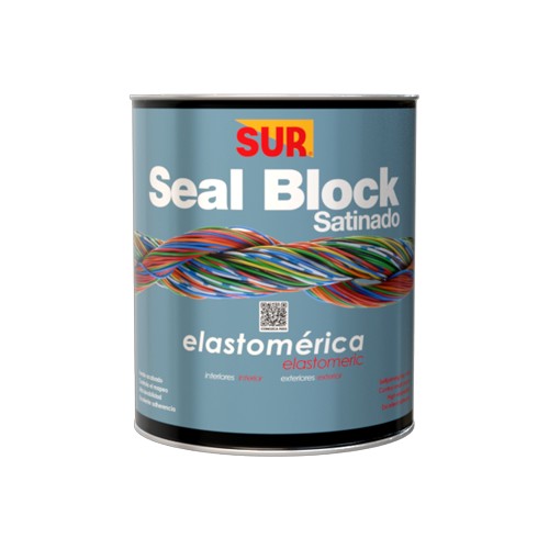 Pintura satinada acrilica seal block 1-4 gal