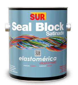 Pintura satinada acrilica seal block gal b transparente