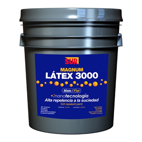 Pintura mate latex blanco 5 gal