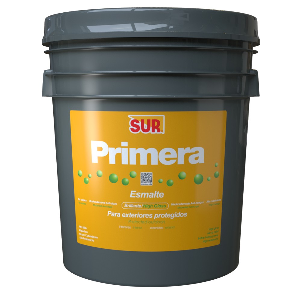 Pintura acrilica mate primera base pastel 5 gal