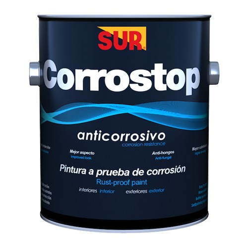 Pintura anticorrosiva corrostop 9000 1 gal gris claro