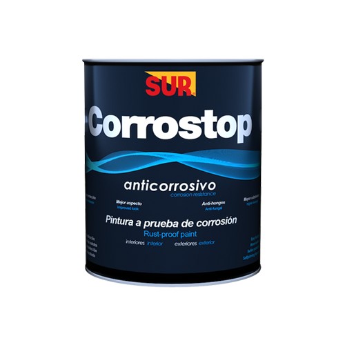 Pintura anticorrosiva corrostop 9000 1-4 gal tipo aluminio