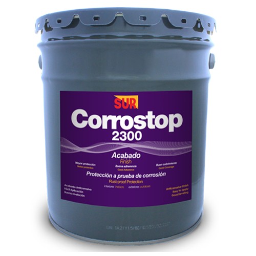Pintura anticorrosiva corrostop acabado gris 5 gal