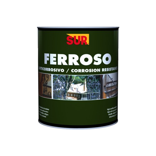 Pintura anticorrrosiva ferroso 1-4 gal rojo oxido