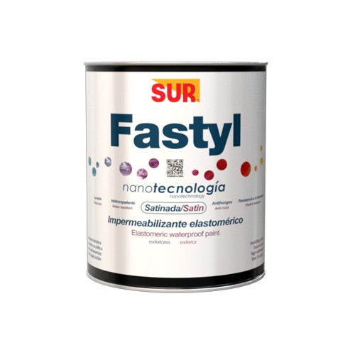 Impermeabilizante satinado 1/4 gal fastyl negro