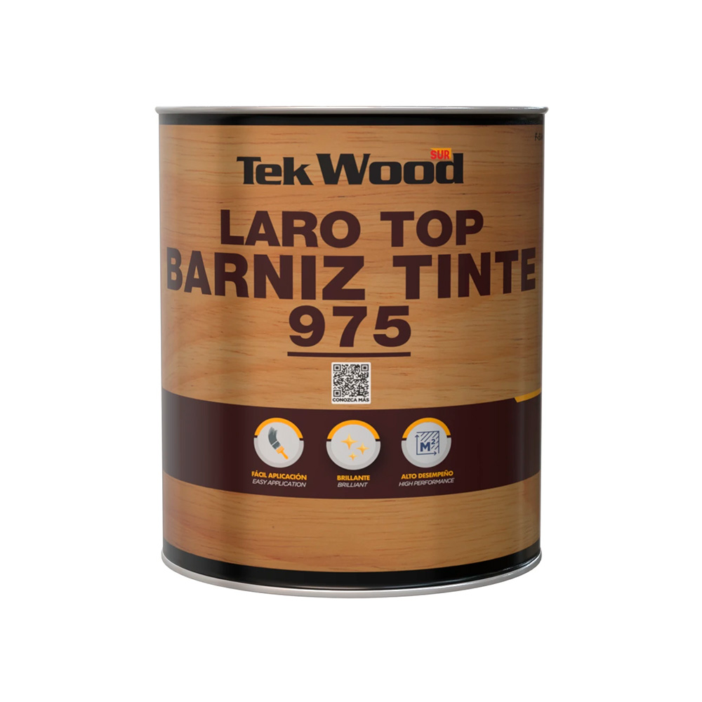 Barniz con tinte para interior galon caoba