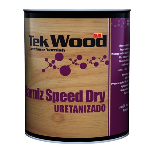 Barniz satinado spead dry para uso exterior 1 gal