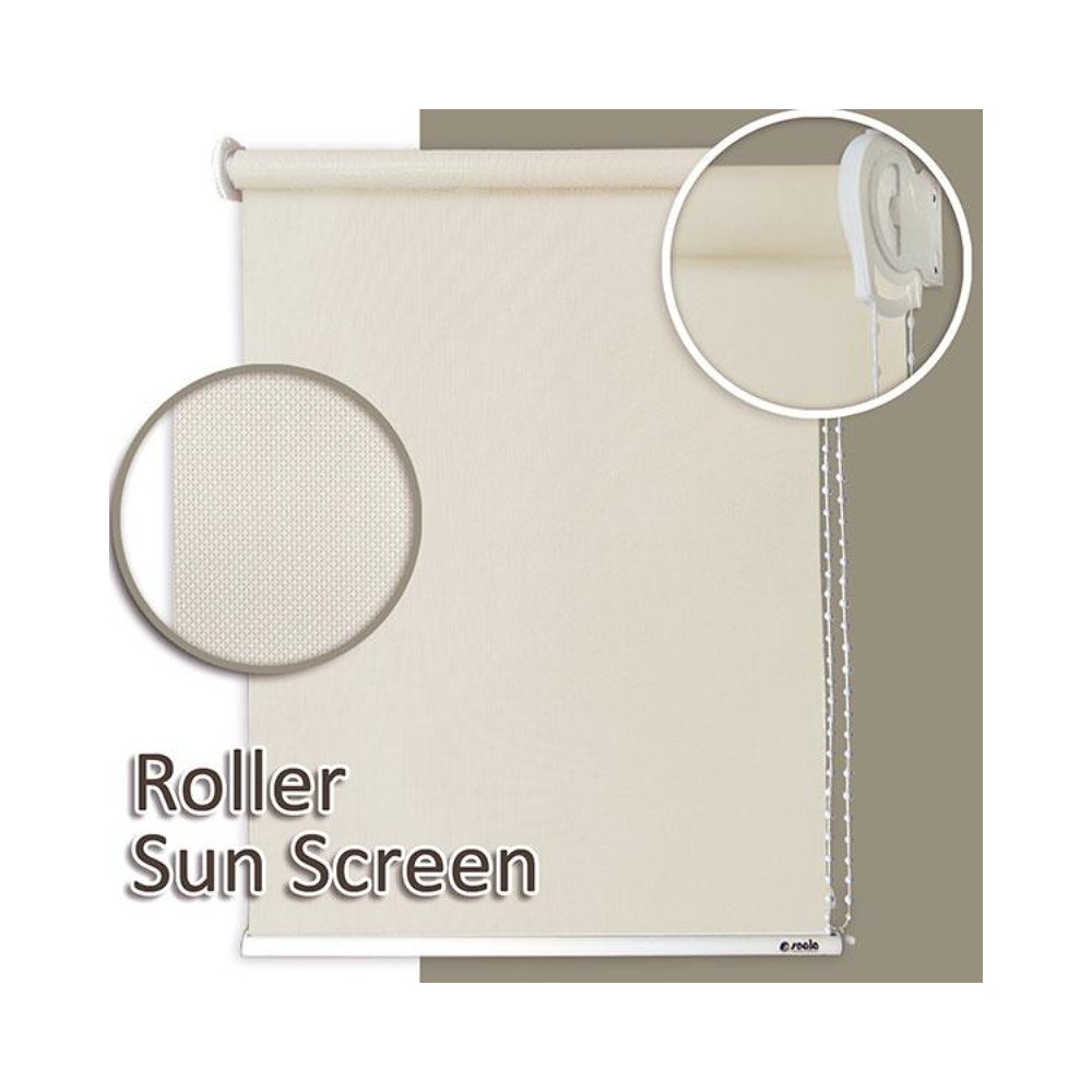 Cortina roller sun screen 5% 110x220 cm champaña