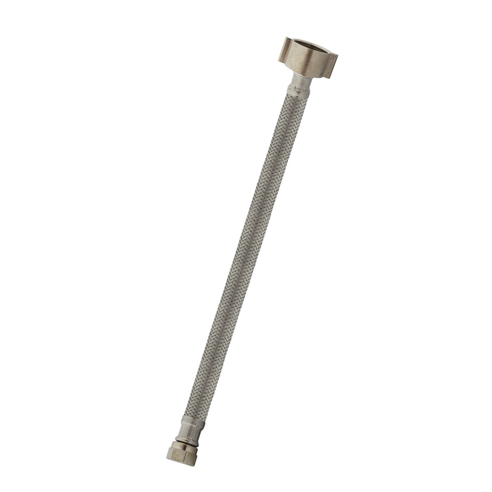 Tubo de abasto flexible metálico para inodoro de 3-8 x7-8x12 pulg
