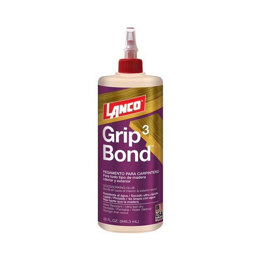 Pegamento cola 1/4 gal blanca grip bond