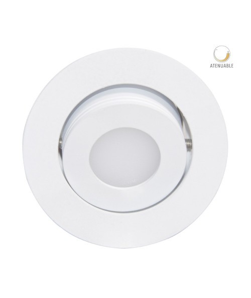 Empotrable led integrado atenuable dirigible 3 w luz calida