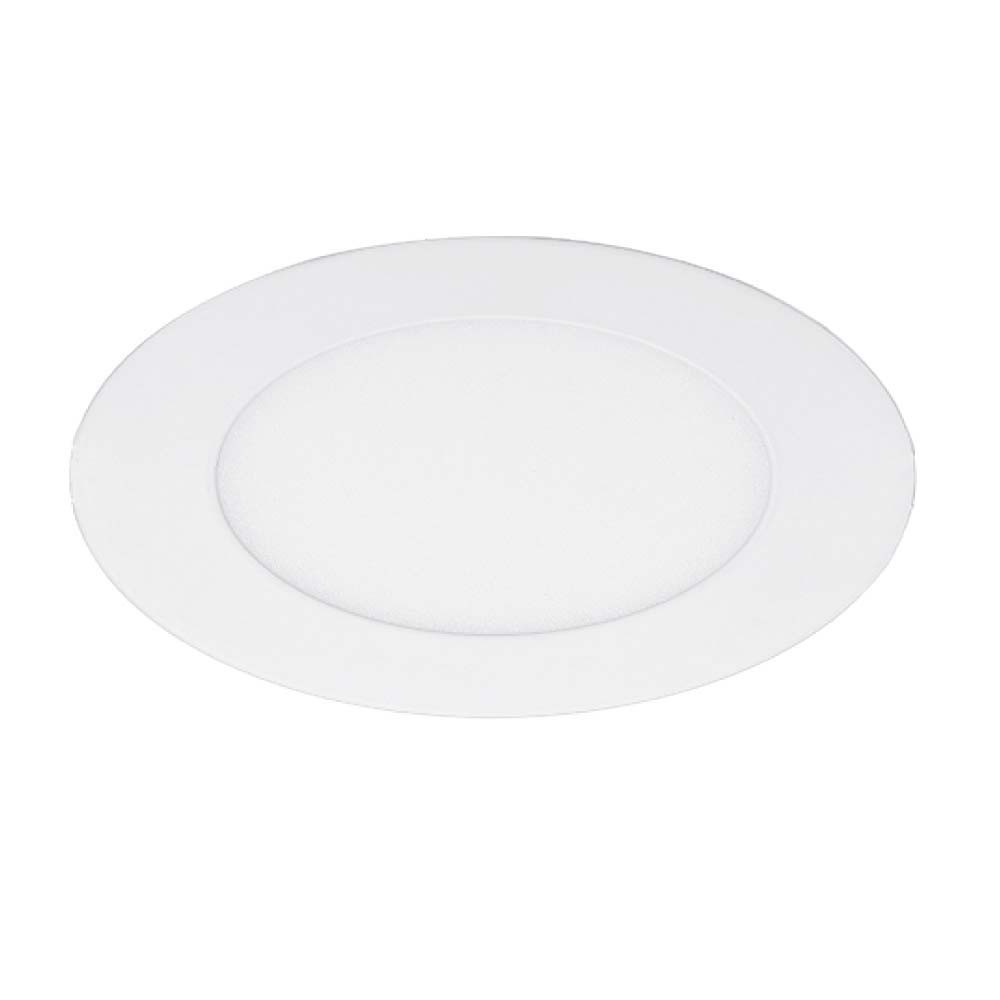 Empotrable led integrado blanco fijo 6 w redondo luz calida