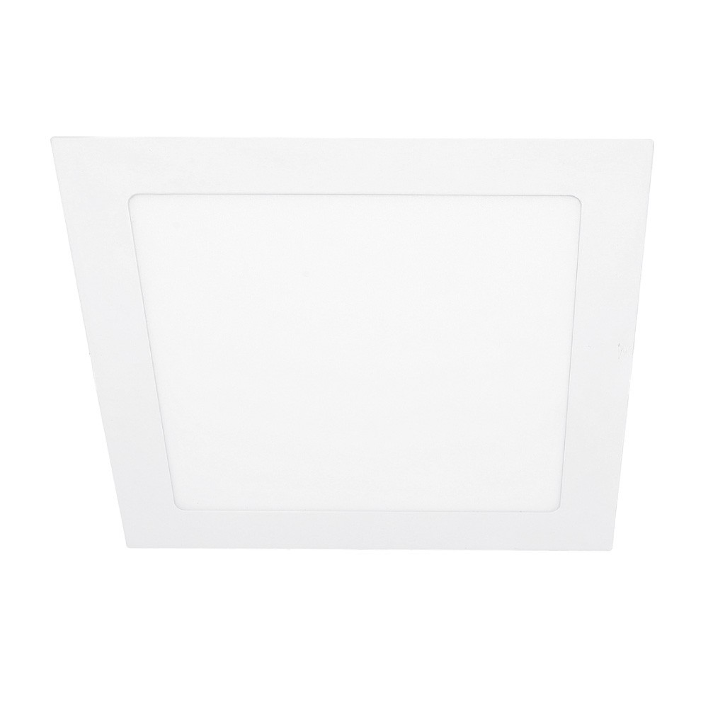 Empotrable led integrado blanco fijo 24 w cuadrado luz calida
