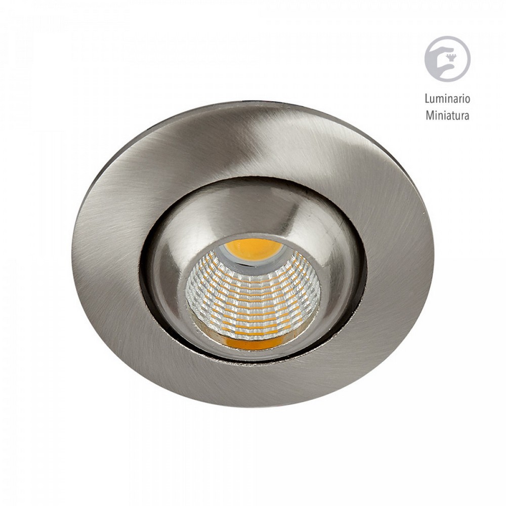Empotrable led integrado dirigible 4 w satin luz calida