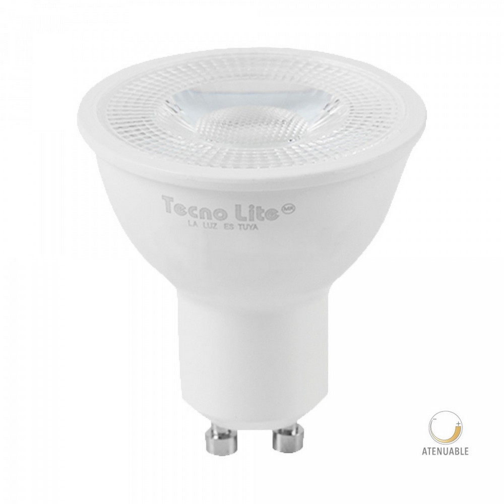 Bombillo led mr16 7 w atenuable gu10 luz calida