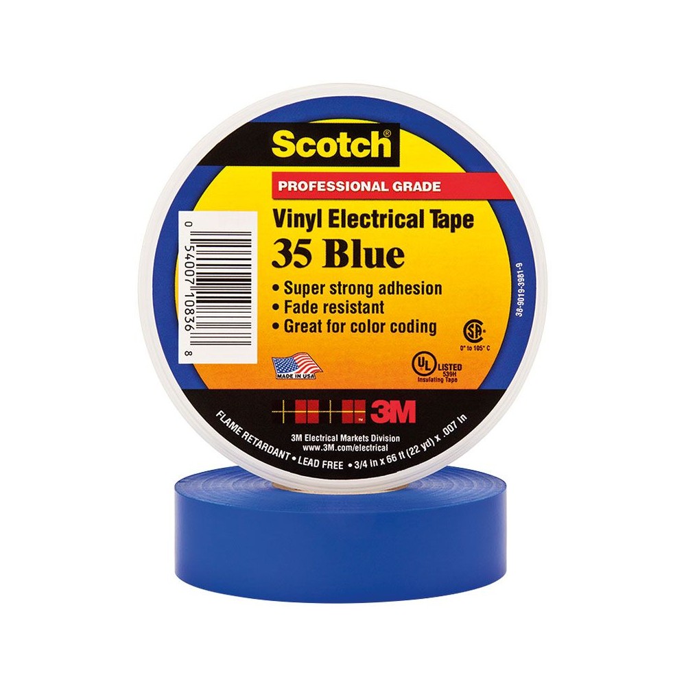 Tape electrico 19mmx20 m azul 3m