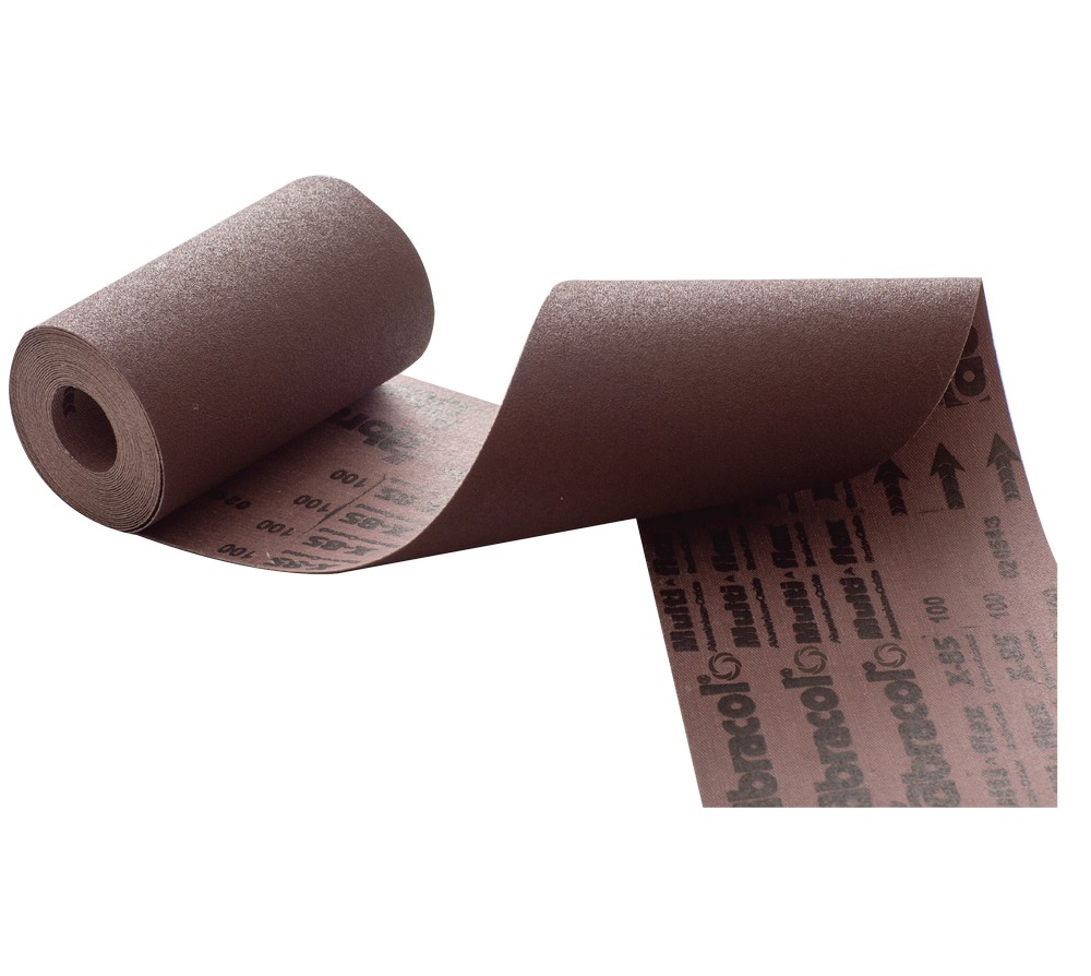 Lija muliflex 80 rollo de 6pulg x 1m abracol
