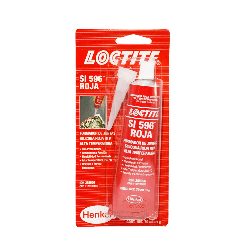 Silicon blister si rojo loctite