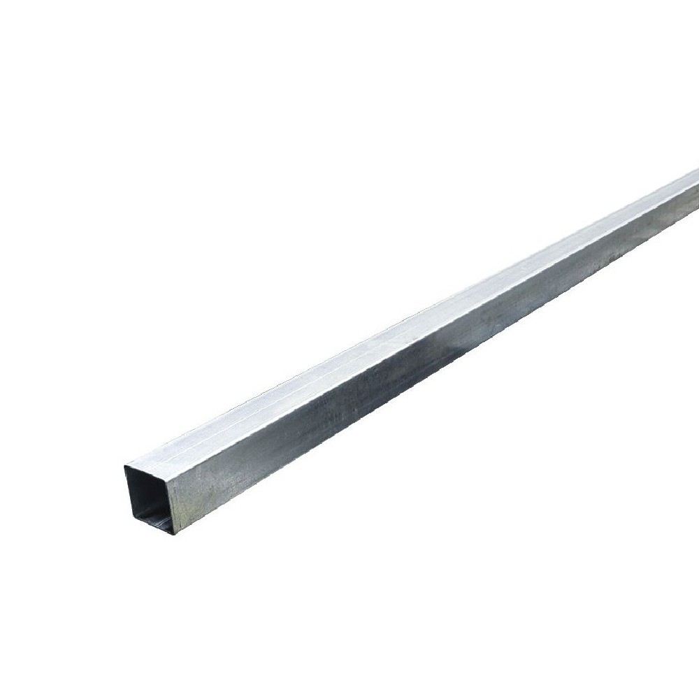 Tubo hierro galvanizado cuadrado 1x1 pulg (25x25x1.5 mm) x 6m