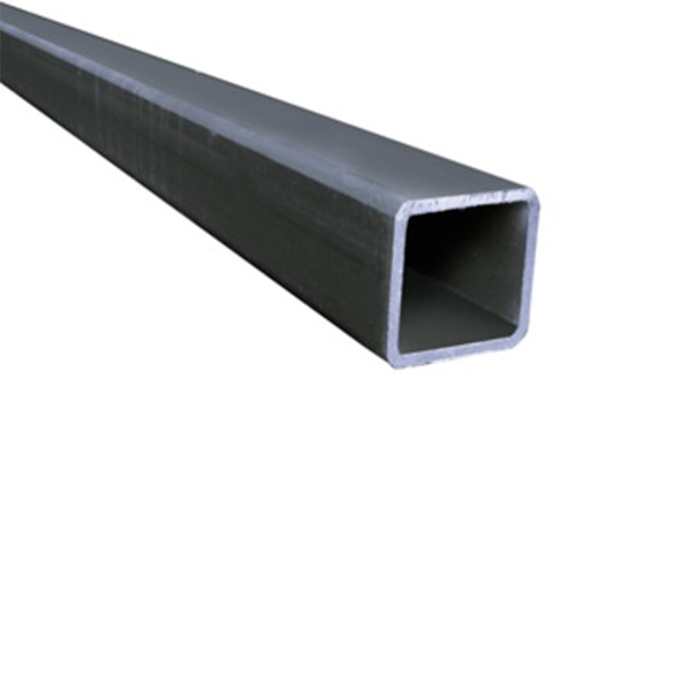 Tubo hierro negro cuadrado 1.1-2x1.1-2 pulg (38x38x1.5mm) x 6m