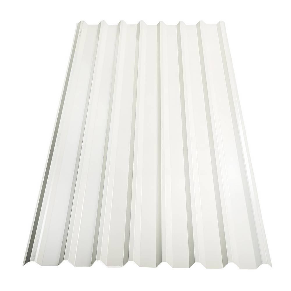 Lamina techo rectangular calibre 26 1.07x3.66 m blanca esmaltada