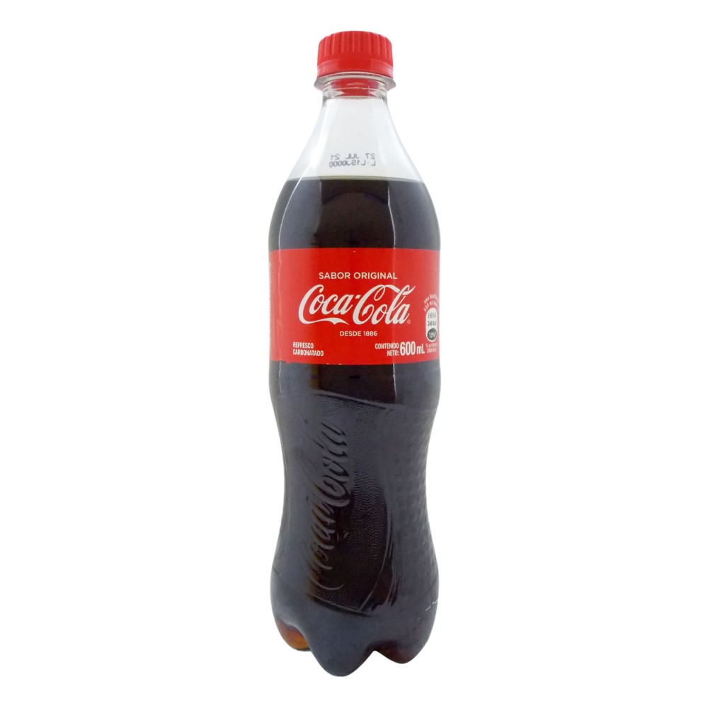 Bebida gaseosa coca cola 600ml