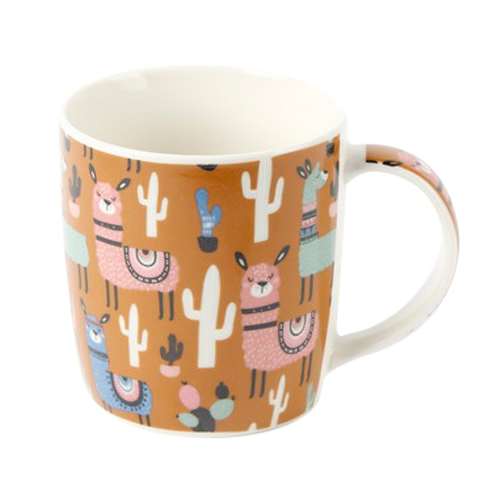 Taza ceramica 12 oz diseño alpaca